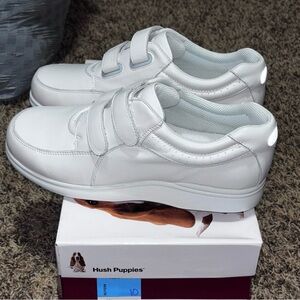 Hush Puppies Size 10 POWER WALKER II White Leather New Women's Shoes New